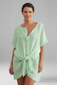 Marthe | Women's Tunic Dress with V-Neck and Short Sleeves
