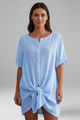 Marthe | Women's Tunic Dress with V-Neck and Short Sleeves