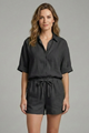 Jocelyn | Women's Two-Piece Set with Button Fastening and Drawstring Shorts