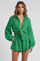 Julitta | Women's Two-Piece Set with Button Shirt and Shorts