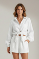 Julitta | Women's Two-Piece Set with Button Shirt and Shorts
