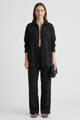 Eartha | Women's Two-Piece Set with Button Shirt and Straight Trousers