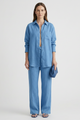 Eartha | Women's Two-Piece Set with Button Shirt and Straight Trousers