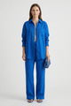 Eartha | Women's Two-Piece Set with Button Shirt and Straight Trousers