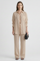 Eartha | Women's Two-Piece Set with Button Shirt and Straight Trousers