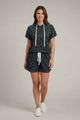 Hester | Women's Two-Piece Set with Hooded Top and Elastic Shorts