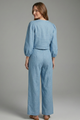Fallon | Women's Two-Piece Set with Lace-Up Top and Elastic Waist Skirt