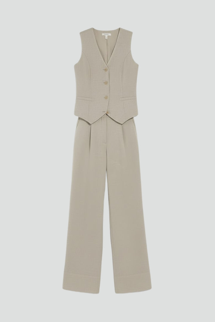 Arabelle | Women's Two Piece Outfit V Neck Waistcoat