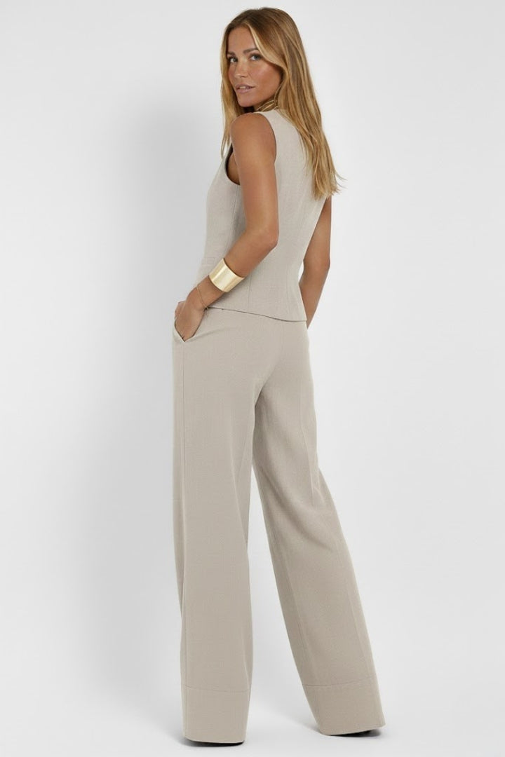 Arabelle | Women's Two Piece Outfit V Neck Waistcoat
