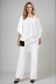 Scholastica | Women's Two Piece Set with Asymmetrical Top and Wide Leg Trousers