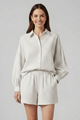 Judith | Women's Two Piece Set with Button Shirt and Shorts