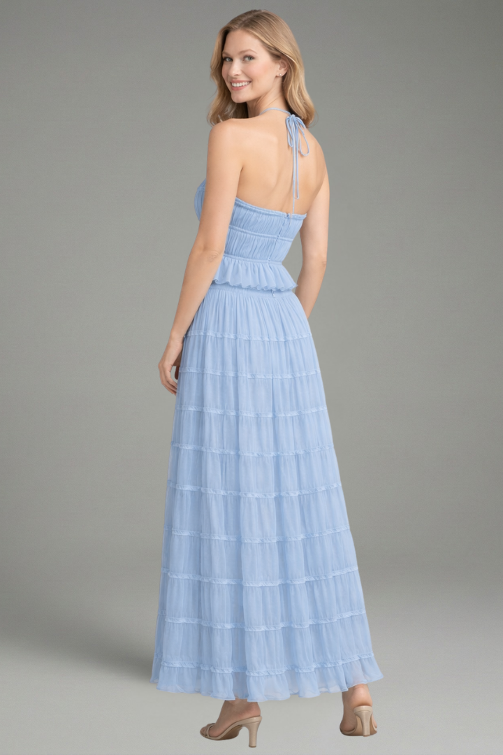 Galatea | Women's Two Piece Set with Halter Top and Maxi Skirt