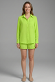 Ignatia | Women's Two Piece Set with Long Sleeve Shirt and Shorts
