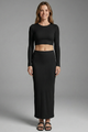 Fabia | Women's Two Piece Set with Long Sleeve Top and Maxi Skirt