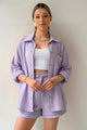 Ilona | Women's Two Piece Set with Oversized Blouse and Muslin Shorts