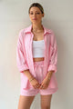 Ilona | Women's Two Piece Set with Oversized Blouse and Muslin Shorts