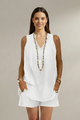 Grania | Women's Two Piece Set with Sleeveless Tunic and Shorts