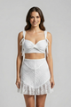 Essie | Women's Two Piece Set with Strap Top and Lace Skirt