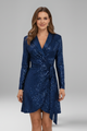 Myrtle | Women's Wrap Dress with V Neck and Long Sleeves