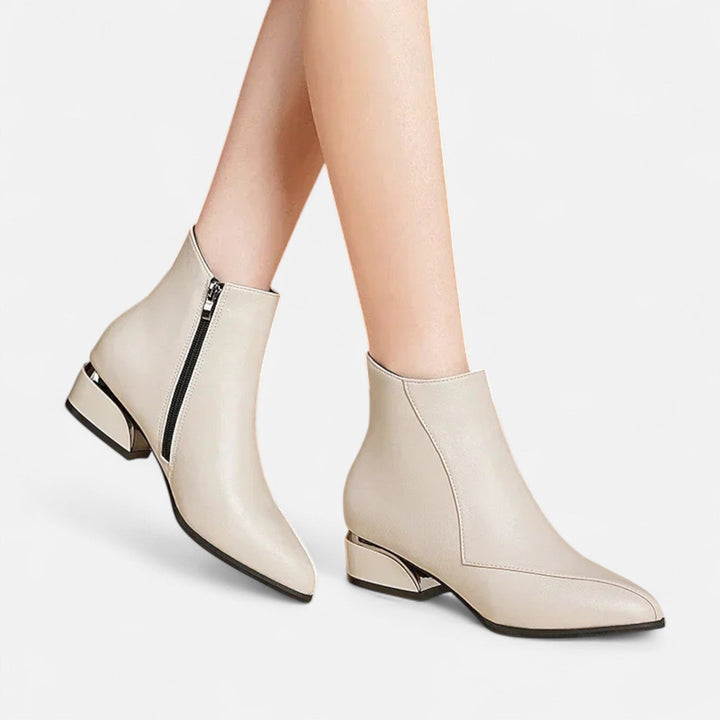 Amabel | Women’s Classic Chunky Low Heel Ankle Boots