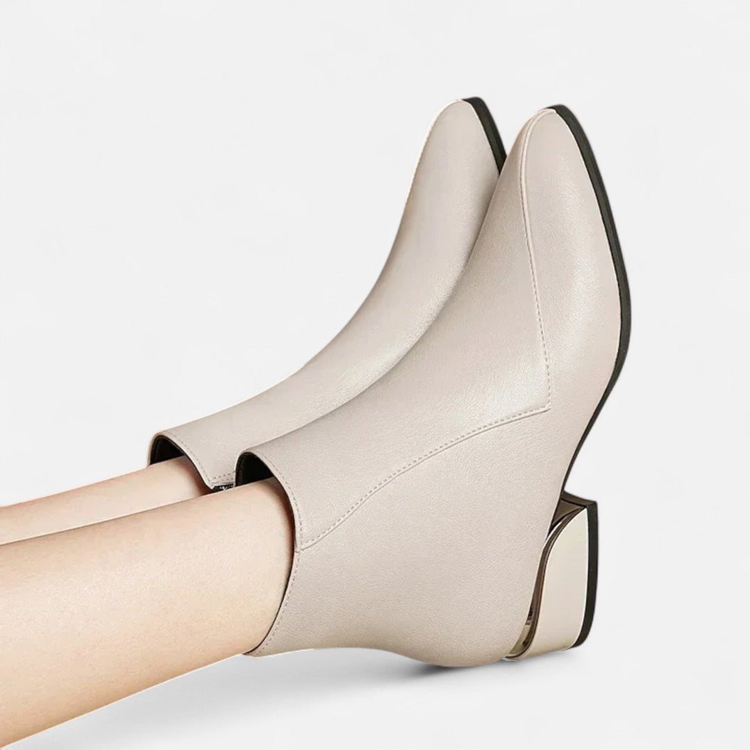 Amabel | Women’s Classic Chunky Low Heel Ankle Boots