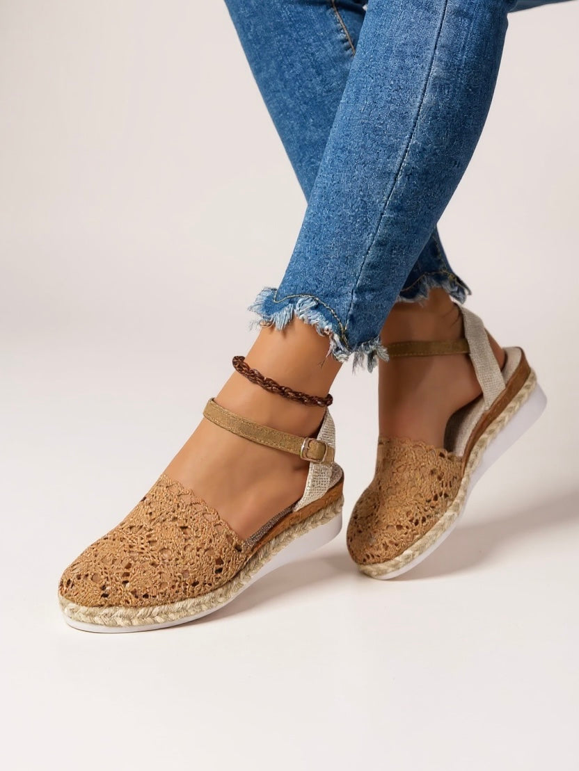 Calanthe | Women's Crochet Platform Espadrille Sandals