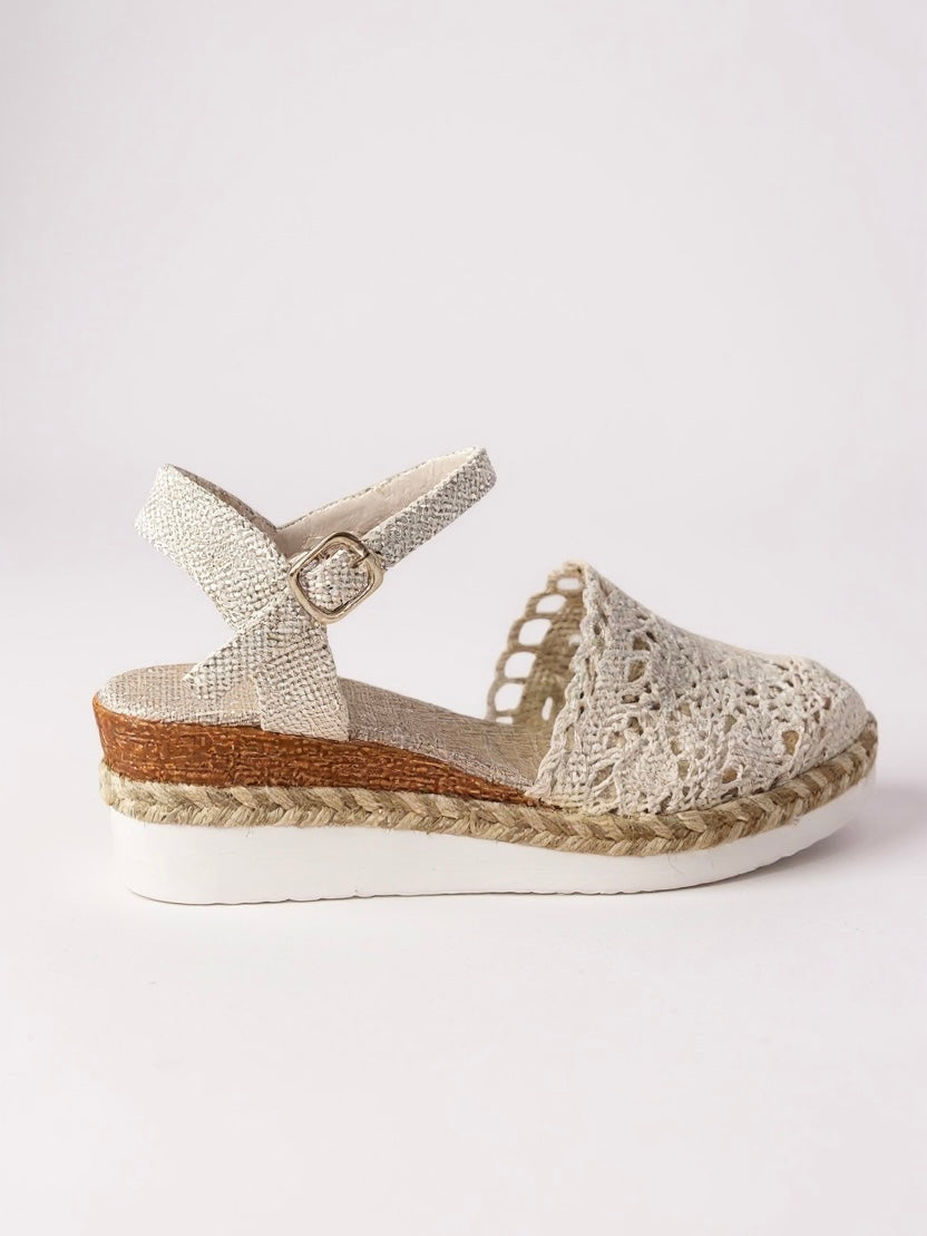 Calanthe | Women's Crochet Platform Espadrille Sandals