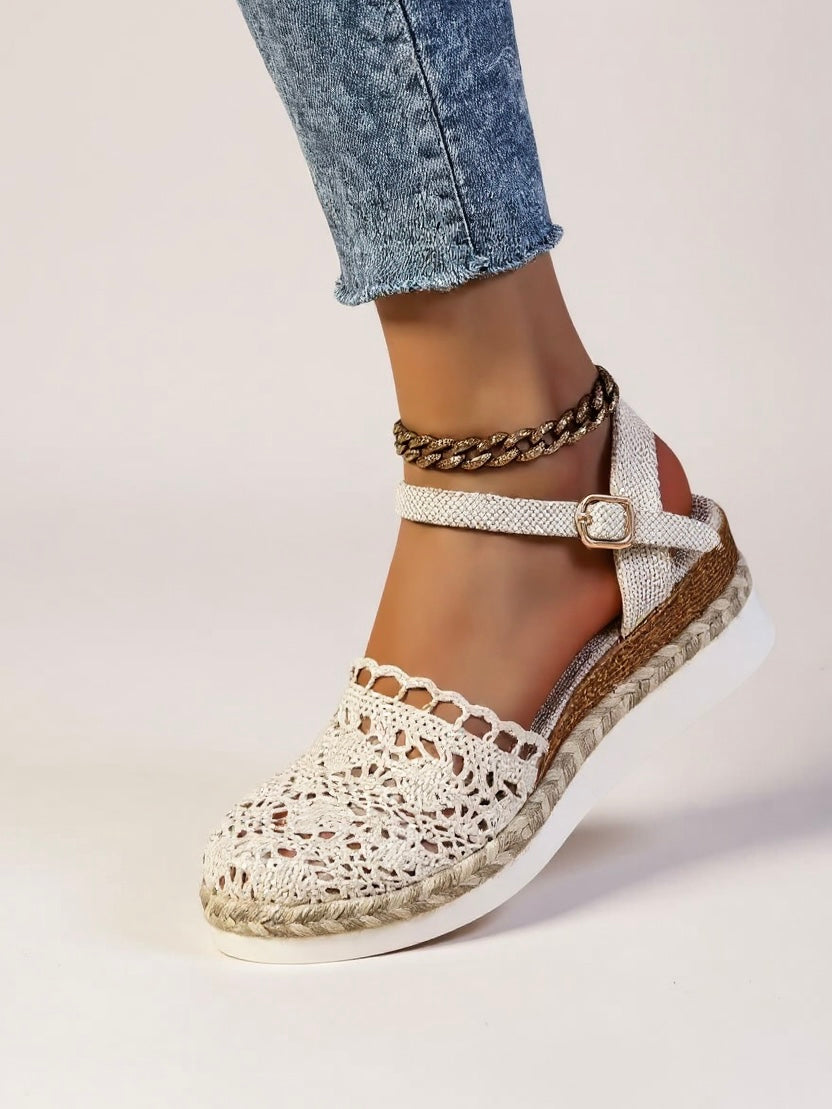 Calanthe | Women's Crochet Platform Espadrille Sandals