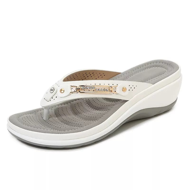 Ginette | Women's Arch Support Toe-Post Wedge Sandals