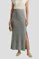 Gilda | Women's Maxi Skirt with High Waist and Side Slit
