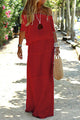 Adelheid | Women's Off-Shoulder Maxi Dress with Round Neck and Short Sleeves - image 10
