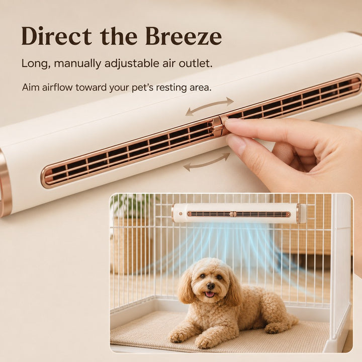 Danai | Rechargeable Pet Crate Cooling Fan, 3-Speed Airflow for Stuffy Dog Kennels & Indoor Pet Spaces - image 5