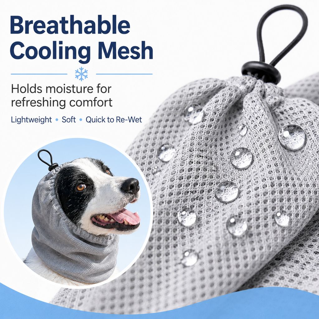 Dimitra | Water-Activated Dog Cooling Snood for Summer Walks - image 6