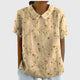 Jenna | Women's Relaxed-Fit Short-Sleeve Blouse with Floral Print