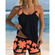 Juliet | Women's Printed Tankini Set with Racerback and Swim Shorts - image 2