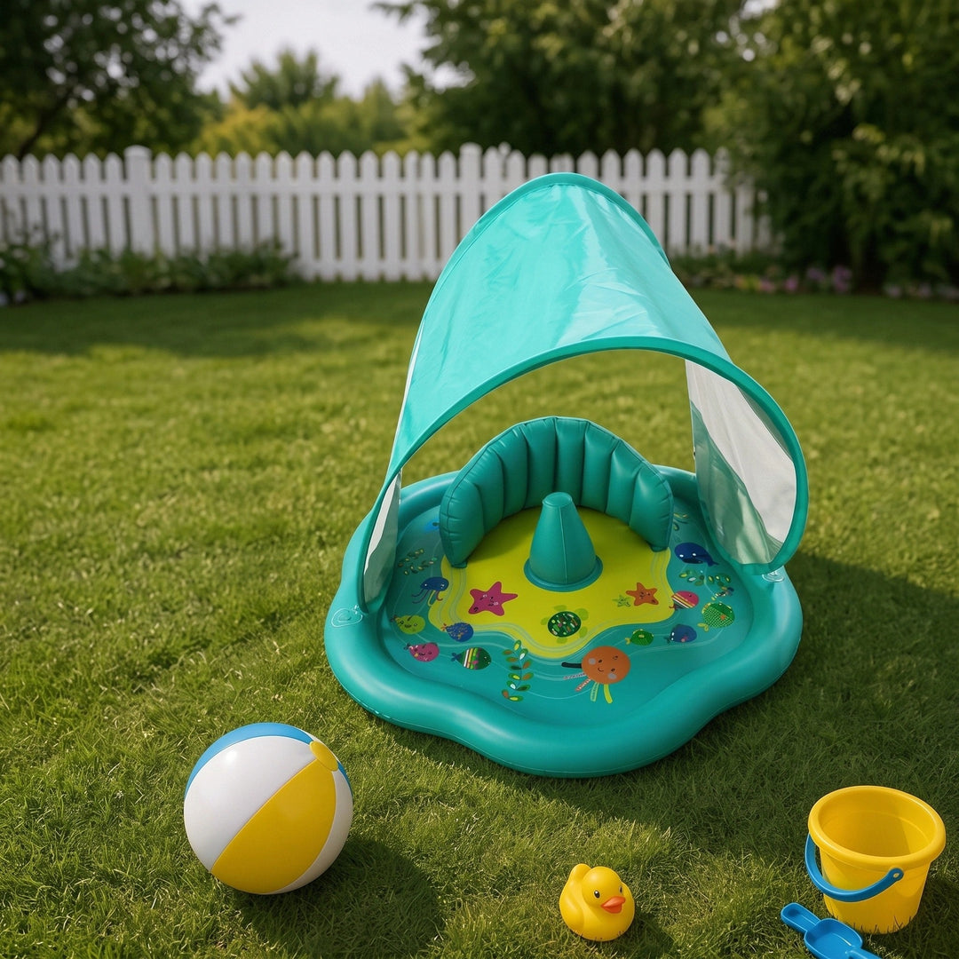 Bramble | Baby Water Play Mat with Inflatable Pool and Protective Canopy - image 3