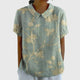 Jenna | Women's Relaxed-Fit Short-Sleeve Blouse with Floral Print