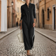 Esme | Women's Blue Fabric Maxi Dress