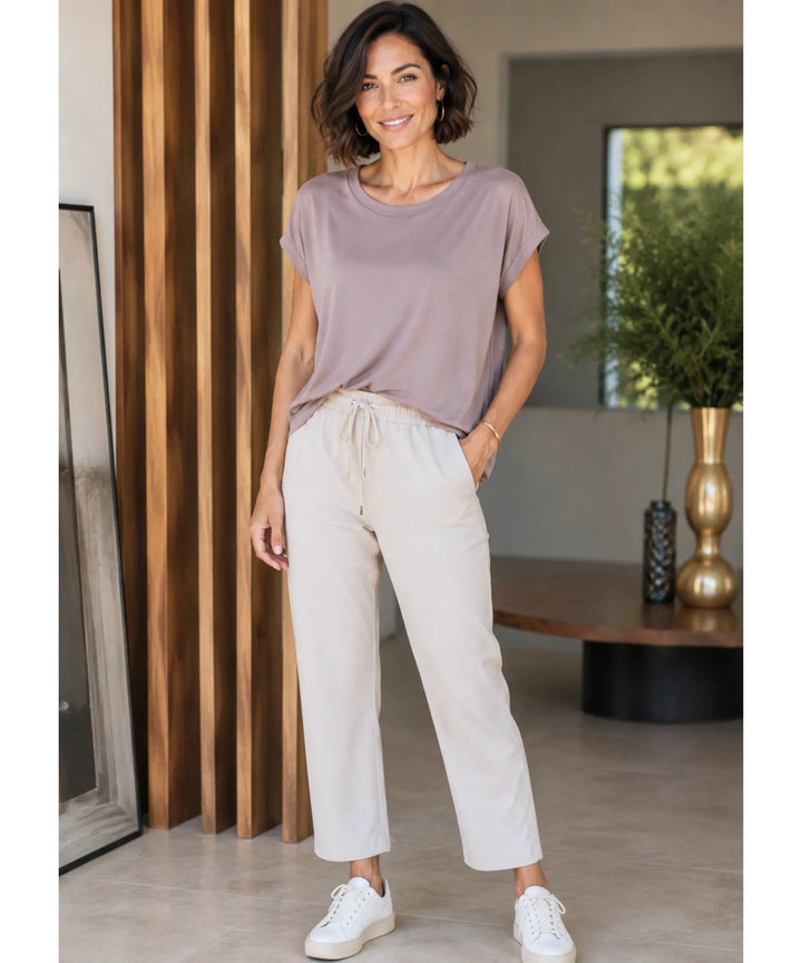 Rowena | Women's Basic Modal Short Sleeve Top