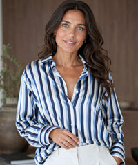 Blue White Stripe