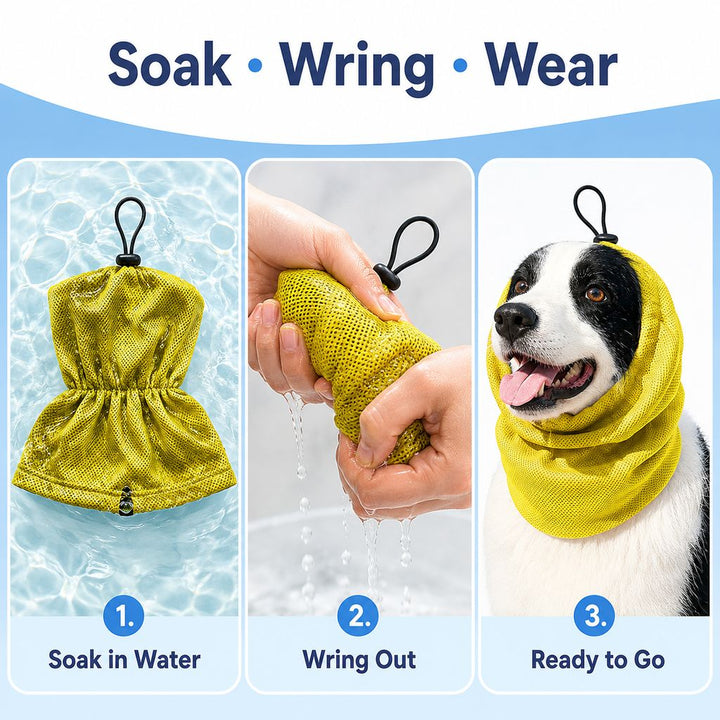Dimitra | Water-Activated Dog Cooling Snood for Summer Walks - image 5