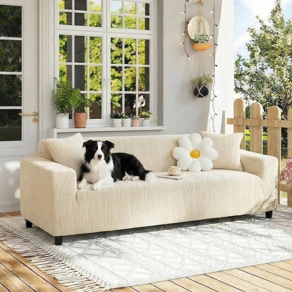Kilcunda | Jacquard Stretch Full Sofa Cover, Scratch-Resistant - image 15