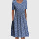 Scarlett | Women's Elegant Round Neck Printed Dress