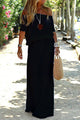 Adelheid | Women's Off-Shoulder Maxi Dress with Round Neck and Short Sleeves - image 9
