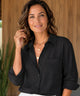 Enid | Women's Long Sleeve Linen Cotton Blend Shirt