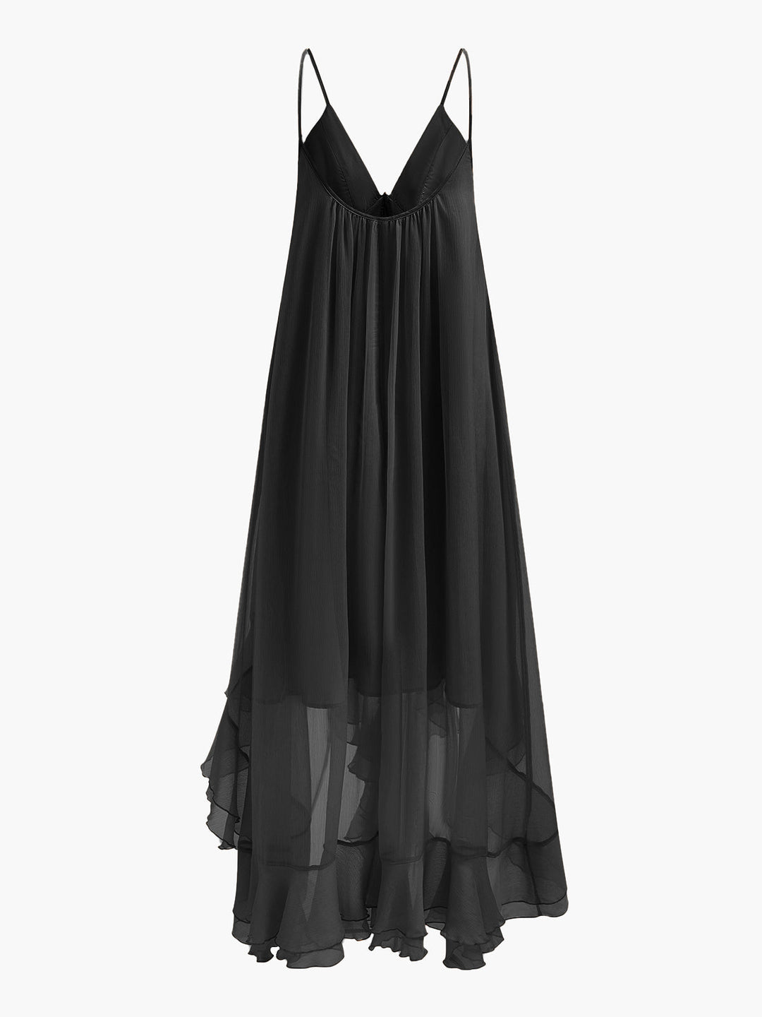 Norah | Women's Chiffon Layered Dress with Cloak