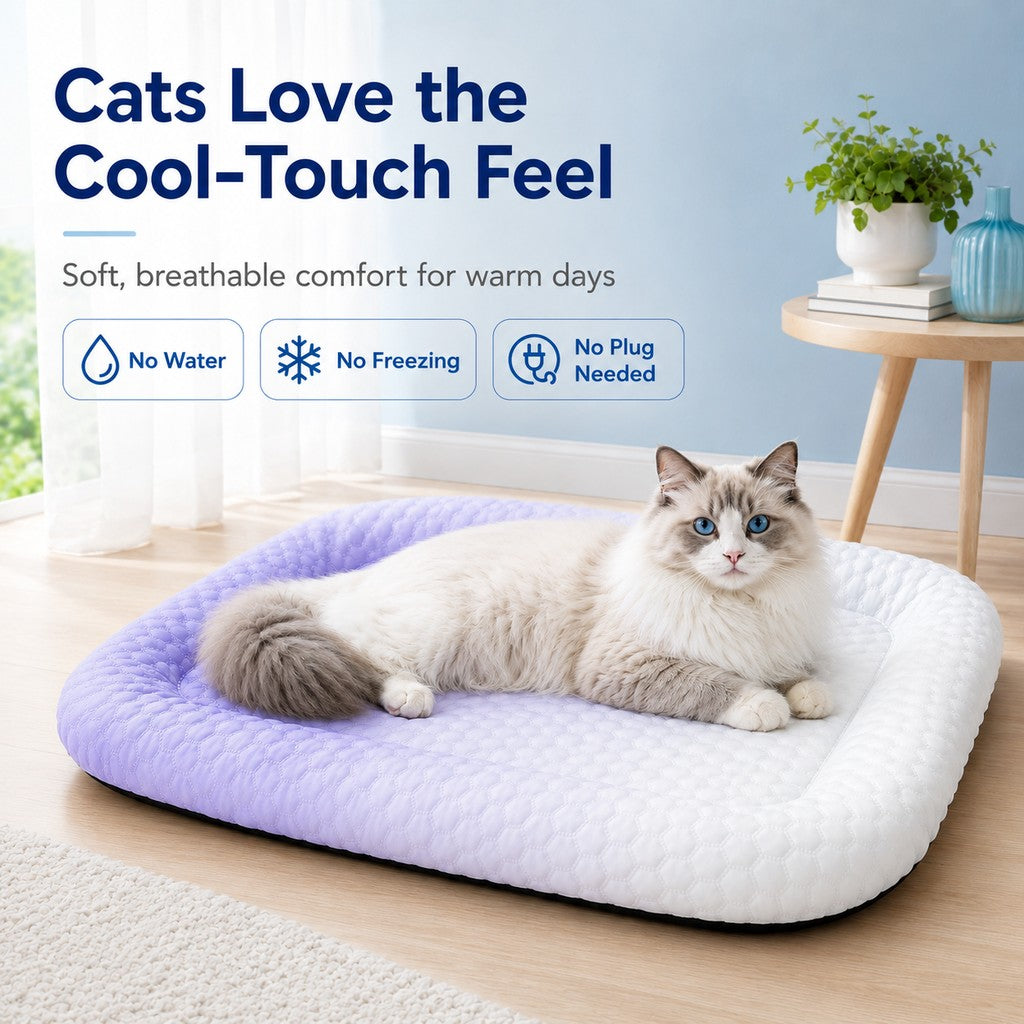 Alkmini | Cool-Touch Gradient Pet Cooling Bed for Summer Naps - image 5