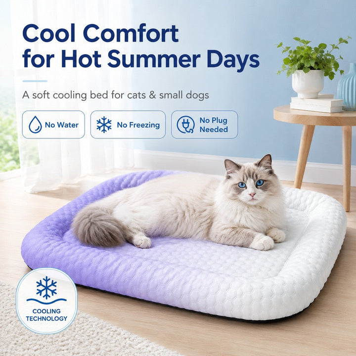 Alkmini | Cool-Touch Gradient Pet Cooling Bed for Summer Naps - image 9