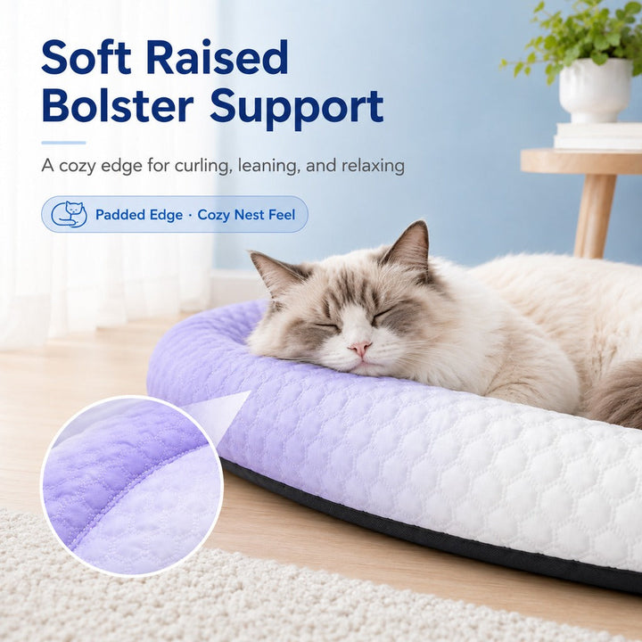 Alkmini | Cool-Touch Gradient Pet Cooling Bed for Summer Naps - image 3