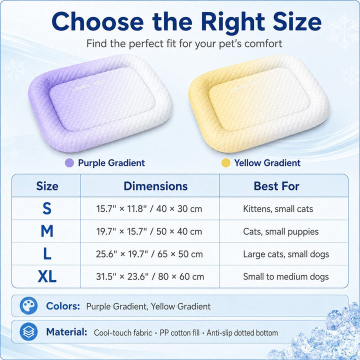Alkmini | Cool-Touch Gradient Pet Cooling Bed for Summer Naps - image 10